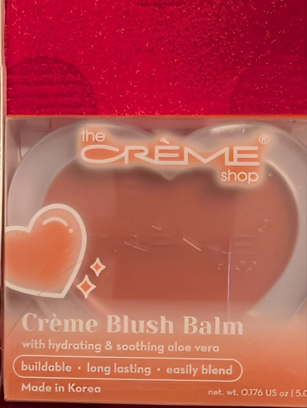 Peach Cobbler Luscious Lip Oil & Crème Blush Balm Teddy Bear By The Crème Shop